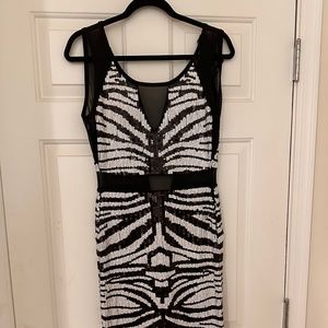Black white Bebe dress size XS